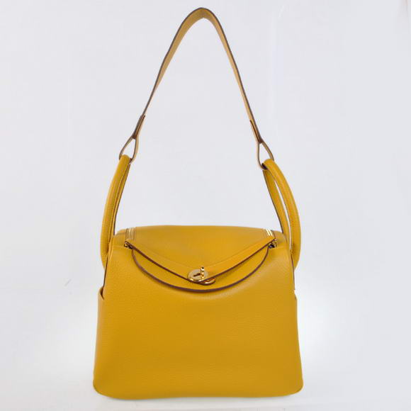 H1057 Hermes Lindy 30CM Havanne Borse 1057 Giallo in pelle Gol